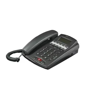 Kingtel - Telefone com 1 metro de alcance, com 10 teclas de discagem rápida, indicador de voz, telefone comercial, telefone de escritório, identificador de chamadas