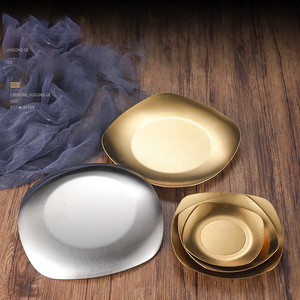 Gran oferta de aperitivos para el hogar, Mini Placa de Metal, elegante y hermosa, Plato decorativo de acero inoxidable para encurtidos, bandeja para servir, plato irrompible - Product Image 5