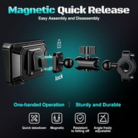 Bestsonic Soporte Magnético Antirrobo para Moto con CarPlay de 6.26 Pulgadas, Diseño de Doble Cámara 2K con Grabación en Bucle, Mapa en Línea, Pantalla Android Auto