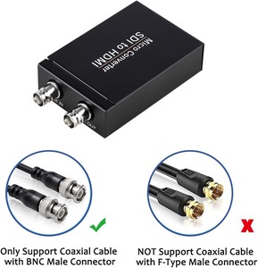 Convertisseur SYONG Broadcast SDI vers HDMI - Adaptateur 3G/HD/SD-SDI avec détection automatique du format et convertisseur audio, <span class=keywords><strong>vidéo</strong></span> pour moniteur - Product Image 5
