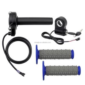 Poignées de guidon Full Twist avec accélérateur, prise mâle 3 broches, poignée de verrouillage de porte électrique pour pièces de Fatbike Ridstar Q20 - Product Image 2