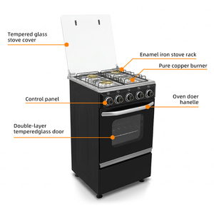 Cuisinière à gaz professionnelle 4 brûleurs avec four et grill, 50*50*86CM, 7.64KW, 220V, pour usage domestique, <span class=keywords><strong>prix</strong></span> usine - Product Image 5