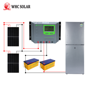 Réfrigérateur solaire 12V/24V, ensemble complet, réfrigérateur-congélateur alimenté par l'énergie solaire, ensemble complet de réfrigérateur solaire - Product Image 1