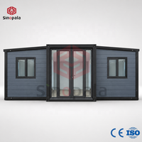 Maison conteneur extensible, abri d'urgence, logement modulaire à déploiement rapide pour projet de secours en cas de catastrophe