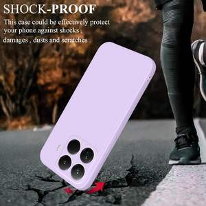 Coque de téléphone pour 15T Pro 5G, en Silicone, douce au toucher, violette, fine, résistante aux chocs - Product Image 5