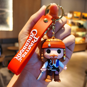 Nouveau Porte-clés Créatif <span class=keywords><strong>2024</strong></span> - Poupée <span class=keywords><strong>Pirate</strong></span> <span class=keywords><strong>des</strong></span> Caraïbes - Exquis Petit Pendentif - Anneau de Clé en Métal, PVC et Caoutchouc - Product Image 6