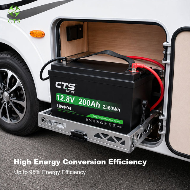 CTS 12.8V 25.6V 100Ah LiFePO4 Lithium Iron Phosphate Battery with 10-Year Life for RV Trolling Motor Manufacturer