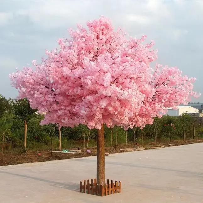 Peça central personalizada para árvore de casamento, flor de cerejeira branca, 7 pés, rosa, roxo, azul, Sakura, para decoração