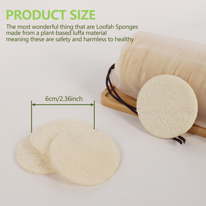 36PCS Eco Friendly Loofah Pad Biodegradable Loofah Face Pad Compressed Dried Loofah Bathing Cleaning Exfoliating Sponge - Product Image 3