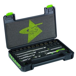 Fasano Socket Wrench <b>Set</b> 1/4 Inch Drive 23 <b>Pc</b> Automotive Repair Tools - Product Image 1