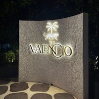 Lettres LED en acrylique découpées au laser 3D personnalisées pour logo d'entreprise, enseignes de réception, salons, publicité de magasin, décoration intérieure, éclairage
