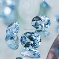 Datian Natural Topaz Gems Stones AA Quality Oval Cut 10*8mm Wholesale Natural Loose Gemstone Natural Topaz Sky Blue Topaz