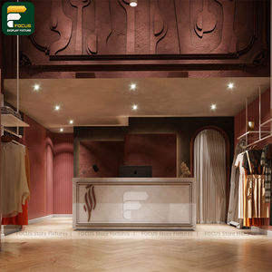 Étagère de présentation de vêtements moderne, comptoir de vêtements, armoire à vêtements, mobilier commercial - Product Image 3