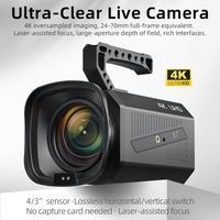 OEM X7 4K Canlı Yayın Web Kamerası 4/3 İnç CMOS Sensör TOF Otomatik Odaklama F1.5 Diyafram Açıklığı /USB3.0 Çıkışlı Video Konferans Plastik