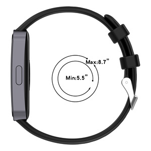 Pour <span class=keywords><strong>Huawei</strong></span> <span class=keywords><strong>Band</strong></span> 9 Bandes de sport en silicone souple et respectueuses de la peau Bracelets de montre de remplacement étanches classiques Bracelet de montre - Product Image 5