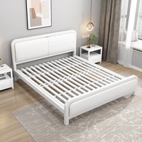 Lit en fer forgé simple et moderne Bilido 1.8m lit double maison et 1.5m lit simple pour chambre et hôtel style de mobilier européen