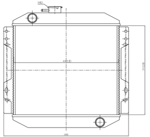 Transverses Du Liquide De Refroidissement Du Moteur de course en aluminium Radiateur pour FORD <span class=keywords><strong>ESCORT</strong></span> MK1T MK1 PINTO RS1600 MT - Product Image 2