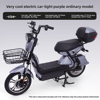 Moto électrique à frein à disque de 16 pouces pour adultes batterie au lithium 48V à deux roues fraîche 250W cadre en acier à 3 vitesses vente en gros