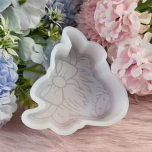 Cute Cow Head Silicone <b>Cake</b> Mold with Bowknot - Product Image 3