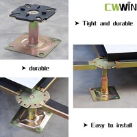 Piédestaux de plancher d'accès surélevé/accessoires de plancher surélevéinstallation optimale de haute qualité et maintient les accessoires de mise au point