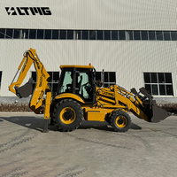 Harga Backhoe Wheel Loader Retroexcavadora 4x4 2.5 Ton 3 Ton Backhoe Excavator yang Hemat Biaya dari Cina