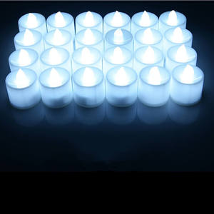 Bateria operado branco colorido Tealight amarelo Flicker flutuante Flameless <span class=keywords><strong>LED</strong></span> redondo coração dos namorados pequenas velas elétricas - Product Image 5