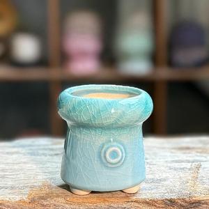 Mini <span class=keywords><strong>pot</strong></span> carré <span class=keywords><strong>en</strong></span> <span class=keywords><strong>terre</strong></span> <span class=keywords><strong>cuite</strong></span> MSH pour plantes succulentes, pots de fleurs créatifs effet craquelé - Product Image 4