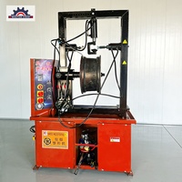 Machine de réparation de jantes en acier entièrement automatique certifiée CE 1100W pour la correction des déformations des jantes de voiture, version améliorée