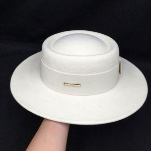 Chapeau Fedora en feutre 100% laine pour femme, respirant et confortable, broderie 3D, unisexe, décontracté, pour affaires, extérieur, fête, printemps, été, automne - Product Image 4