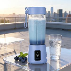 Licuadora Portátil para Batidos de Alta Resistencia, Sin BPA, de Grado Alimenticio, Silenciosa, de 400 ml, con Carga USB, para Automóvil, Exteriores, con Batería - Product Image 6