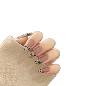 Nouveauté 24 pièces/boîte <span class=keywords><strong>Faux</strong></span> <span class=keywords><strong>ongles</strong></span> français 3D à paillettes Prix ​​bas <span class=keywords><strong>Ongles</strong></span> artificiels carrés <span class=keywords><strong>Faux</strong></span> <span class=keywords><strong>ongles</strong></span> à presser <span class=keywords><strong>avec</strong></span> <span class=keywords><strong>colle</strong></span> - Product Image 1