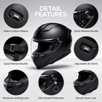 Nouveau Casque de Course Léger en Fibre de Carbone Argenté 2026 Certifié ECE/DOT Haute Performance Ventilation Aérodynamique Antichoc