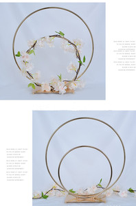 Gold Metal <b>Flower</b> Stand Shape Durable <b>Display</b> Floral Party Gifts Birthday Wedding Decorative Hotel Wholesale Table Decoration - Product Image 6