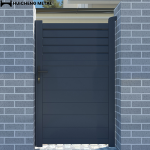 <span class=keywords><strong>Portail</strong></span> piétonnier en aluminium sur mesure pour villa, appartement, jardin, allée latérale, porte simple à persiennes <span class=keywords><strong>avec</strong></span> clôture en aluminium - Product Image 3