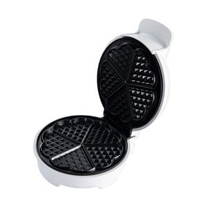 Flower Shaped Waffle <b>Maker</b> Electric Non Stick Coating 4 Pieces <b>Breakfast</b> Machine White Plastic Housing - Product Image 4