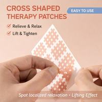 Bande de kinésiologie thérapeutique en forme de croix ; Patch universel pour points d'acupuncture ; Bande respirante pour la protection contre les moustiques et le soulagement des démangeaisons.