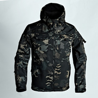 Chine Veste camouflage à capuche Cema Veste softshell imperméable Vêtements tactiques Veste de combat