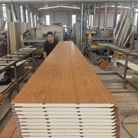 Revêtement mural extérieur en aluminium polyuréthane gaufré, finition imitation bois, ignifuge et résistant à l'eau, idéal pour atelier – Meilleures ventes