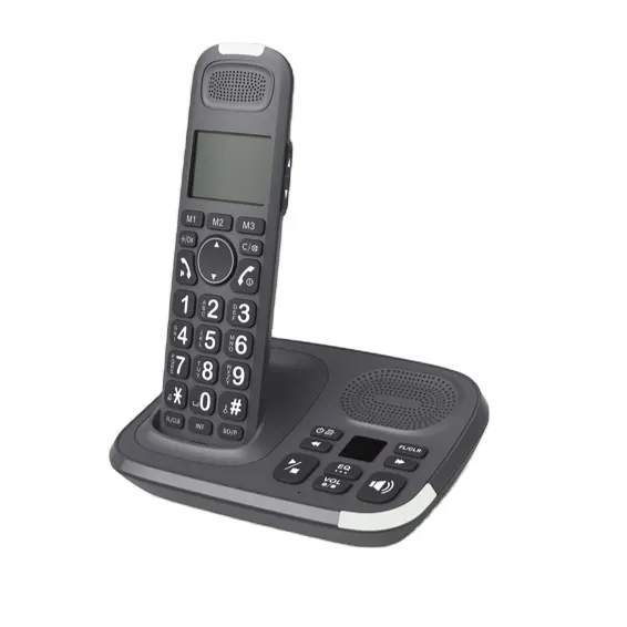 Frequenz Analoges Telefon Schnur loses Telefon Drahtloses Desktop-Telefon Konferenz anruf zwischen externen Mobiltelefonen