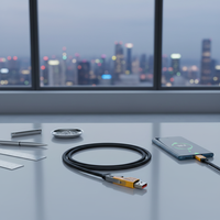 Câble de charge rapide USB-C Premium 4 en 1 avec connecteur rotatif à 180 degrés, TPE, charge rapide 5A, conducteur en cuivre pur, énergie