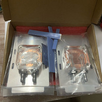Bloc de refroidissement à eau Teslas V100 SXM2 en cuivre pur, dissipateur thermique à double fente pour modules GPU NVIDIA V100 16 Go 32 Go