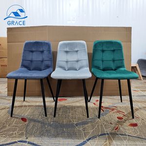<span class=keywords><strong>Chaise</strong></span> de salle à manger moderne en gros, dossier haut, polyvalente, revêtement en <span class=keywords><strong>velours</strong></span>, design contemporain, maison, <span class=keywords><strong>bureau</strong></span>, bar, appartement, lumière - Product Image 2
