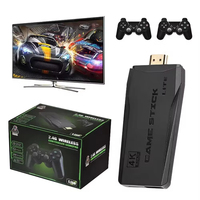 Consola de Videojuegos Familiar con 64 GB de Almacenamiento Integrado, 20000 Juegos, Control Inalámbrico de 2.4G, Gamepad, 4K HD, Modelo M8
