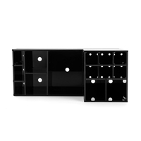 Organisateur de bar personnalisé avec logo, support à outils de bar en acrylique, support multi-emplacements, kit de barman, station de mixologie avec trous de drainage