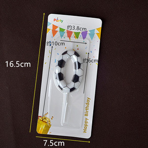 Décorations de gâteau réutilisables sur le thème du football pour l'<span class=keywords><strong>anniversaire</strong></span> du numéro <span class=keywords><strong>9</strong></span>, pour garçons et filles, pour la célébration du 9e <span class=keywords><strong>anniversaire</strong></span> - Product Image 4