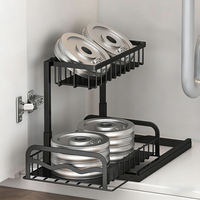 Armoires de cuisine et accessoires de rangement, rangement en acier pour garage, panier coulissant pour armoire, organisateur