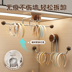 Moqiong Wall Mounted Stainless Steel Robe <b>Hook</b> Double Ball <b>Adhesive</b> Heavy Duty No Drilling Required Bathroom <b>Hook</b> - Product Image 3