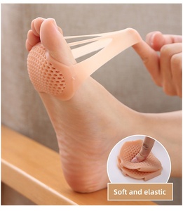 Coussins <span class=keywords><strong>de</strong></span> l'avant-<span class=keywords><strong>pied</strong></span> pour la femme pour le soulagement <span class=keywords><strong>de</strong></span> la douleur au <span class=keywords><strong>pied</strong></span> Coussinets métatarsiens en silicone respirant en nid d'abeille Semelles intérieures <span class=keywords><strong>de</strong></span> chaussures - Product Image 5