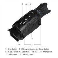 BIJIA Factory NV3185 HD Haute Puissance Vision Nocturne Numérique Monoculaire Portée De Vision Nocturne pour La Chasse