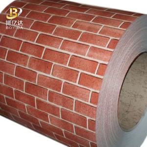 Patrón PPGI Bobina <span class=keywords><strong>de</strong></span> acero galvanizado Bobinas <span class=keywords><strong>de</strong></span> acero galvanizado con revestimiento <span class=keywords><strong>de</strong></span> color Hoja <span class=keywords><strong>de</strong></span> patrón <span class=keywords><strong>Ladrillo</strong></span> Soldadura Corte Doblado Techo - Product Image 2